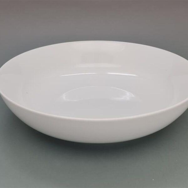 קערה עגול פורצלן לבן 9*36