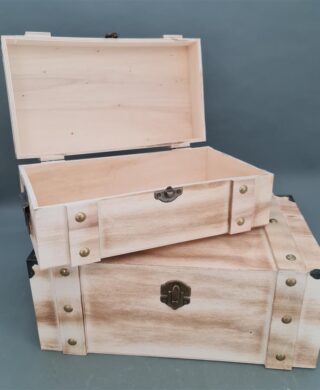 סט *2 ארגז עם מכסה 18*26*43 שרוף