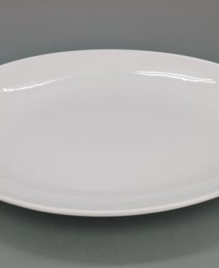 מגש אובלי פורצלן לבן 37*48