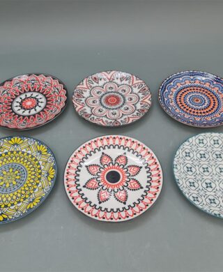 צלחת עגולה דקור 19סמ.