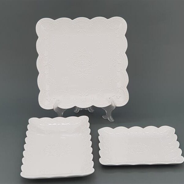 מגש מלבני מעוטר 33סמ.