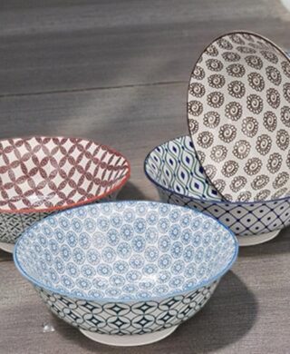 קערה עגולה דקור 21סמ.