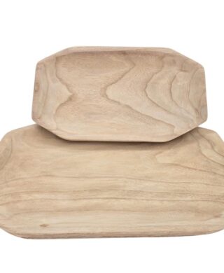 מגש אובלי עץ מגולף 4*20*34 מגש אובלי עץ מגולף 4*20*34