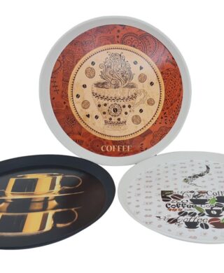 מגש עגול 36סמ. COFFEE