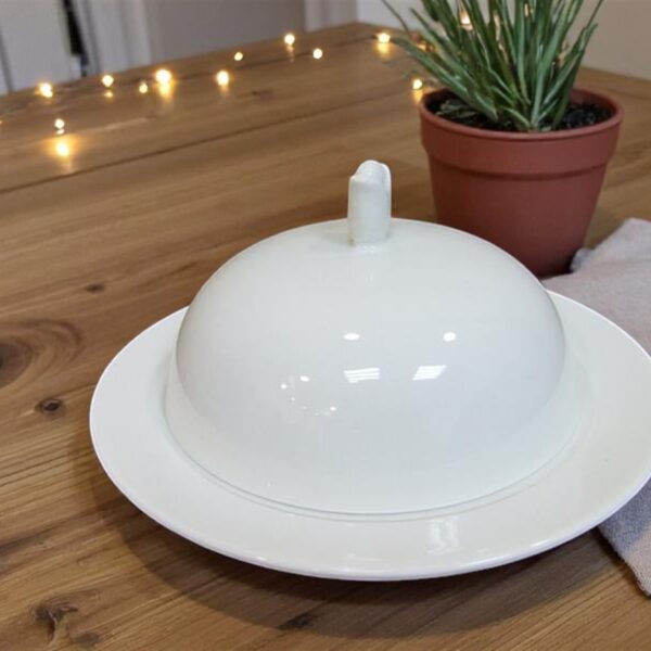 כלי עגול עם מכסה 18סמ