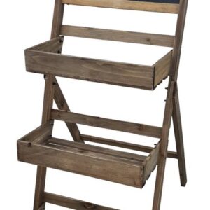 מעמד עץ 3 קומות עם לוח גיר 109*70*48