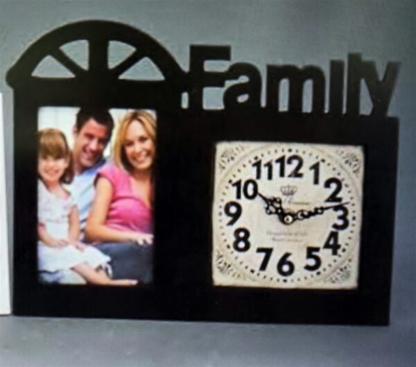 שעון מסגרת לתמונה חום 24*30  FAMILY