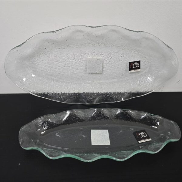 מגש אובלי גלי 14*35