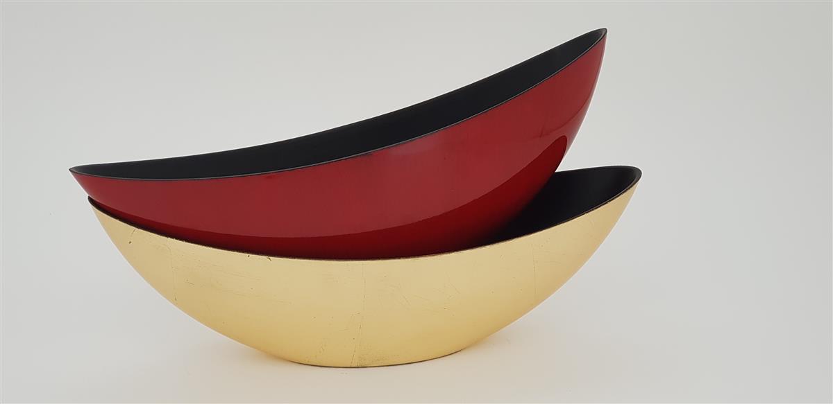 קערת "סירה" זהב 18*13*55