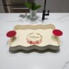 מגש מתכת מלבני 5*33*41 WELCOME