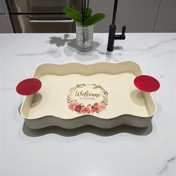 מגש מתכת מלבני 5*33*41 WELCOME