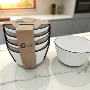 סט *4 קערות פסים 13X7 סמ.