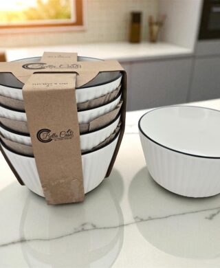 סט *4 קערות פסים 13X7 סמ.