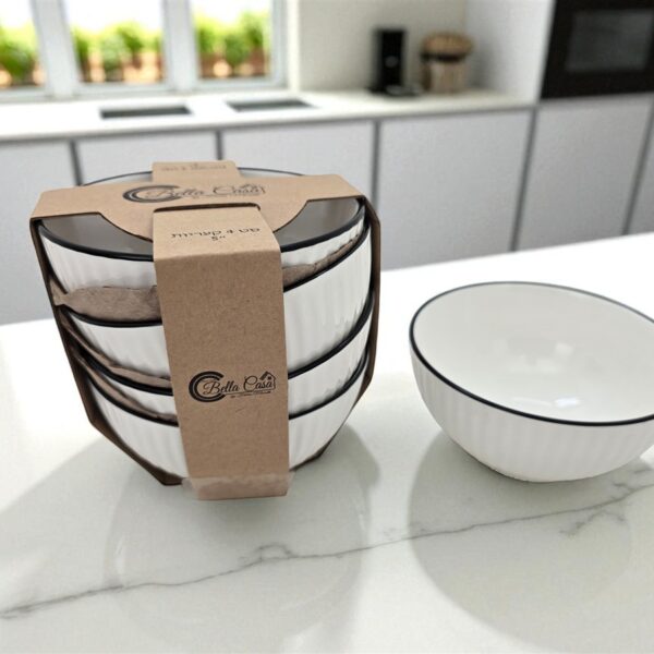 סט *4 קערות פסים 13X7 ס"מ