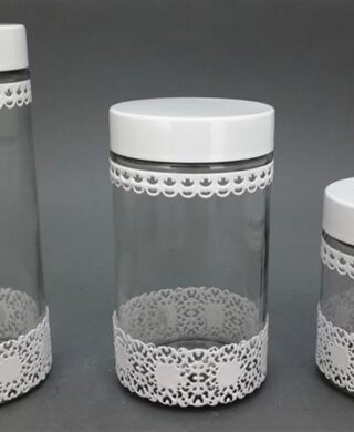 צנצנת גדולה תחרה 22*10