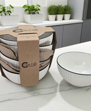 סט *4 קערות פסים 15X8 סמ.