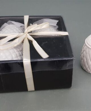 סט *4 צנצנת אננס+זהב 10סמ