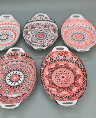 צלחת 2 ידיות דקור 5*20*30