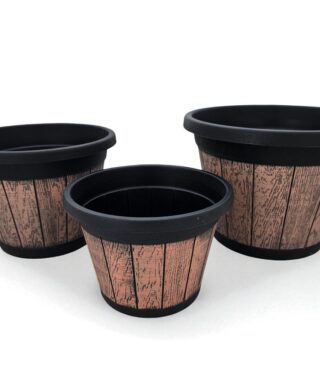 בית עציץ כפרי 16*23 פלסטיק