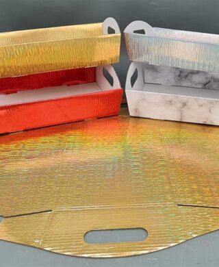 מגש קרטון מתקפל 7*23*34 מטלי אדום מגש קרטון מתקפל 7*23*34 מטלי אדום