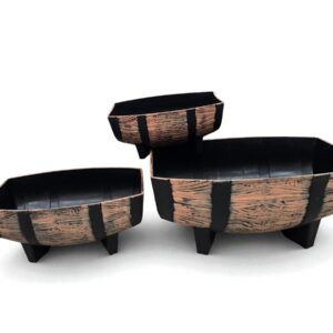 חצי חבית כפרי 18*28*42 פלסטיק