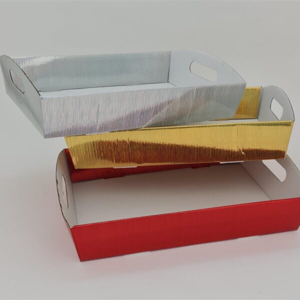 מגש קרטון מתקפל 7*28*40 מטלי אדום