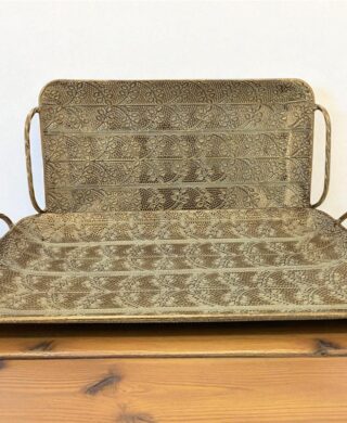 מגש מלבני מתכת זהב 7*25*46 מגש מלבני מתכת זהב 7*25*46