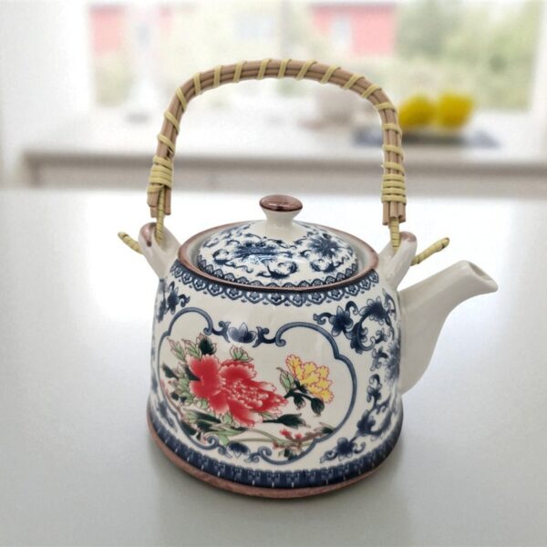 קומקום 0.9L פרח אדום