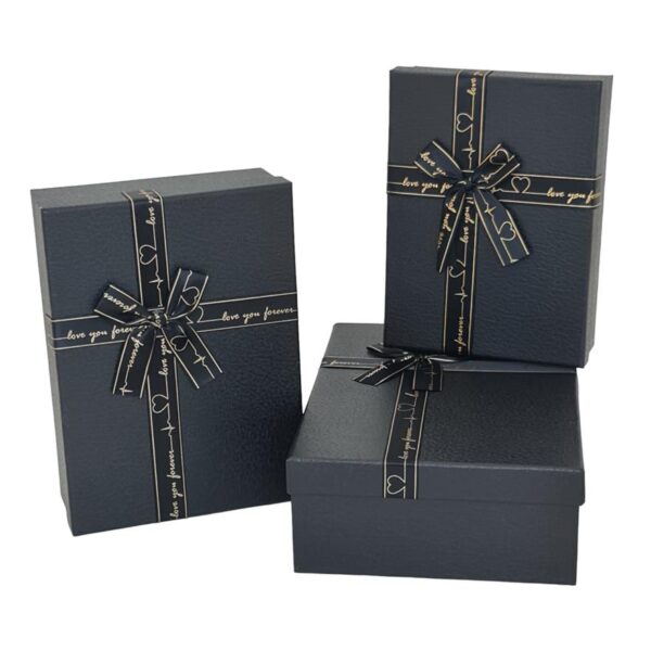 סט *3 קופסאות קרטון עם פפיון 9*21*29