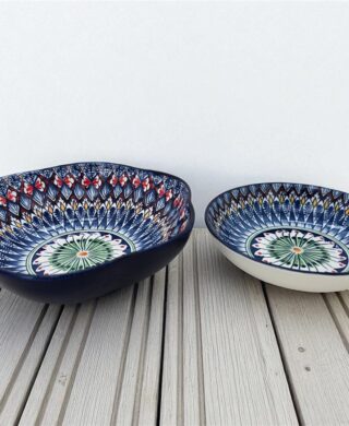 צלוחית צבעונית 14 סמ.