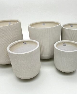 סט *5 בתי עציץ צילינדר 56*53*53 פסים