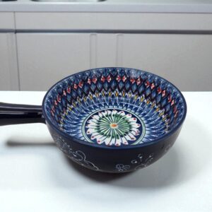 כלי הגשה עגול עם ידיות צבעוני 5.5*15*22