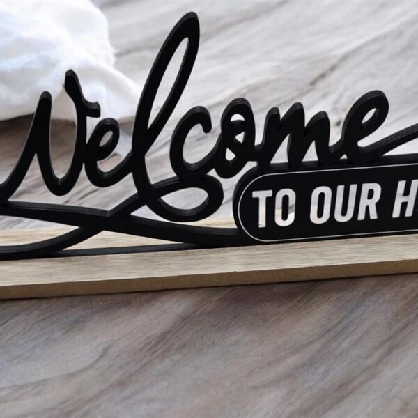 שלט 13*30 WELCOME