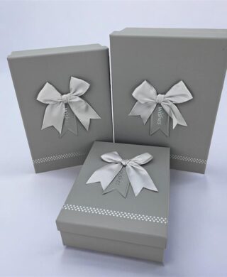 סט *3 קופסאות קרטון 9*21*29 אפור