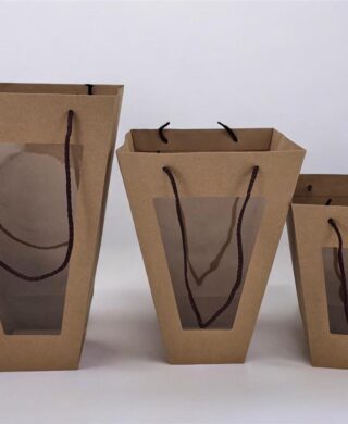 10 שקיות נייר קונוס 10*20*26 חום 10 שקיות נייר קונוס 10*20*26 חום