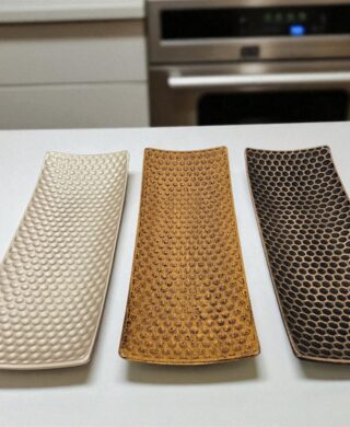 מגש 14*34 מלבן צבע עץ