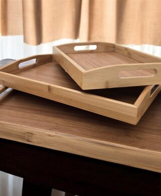 מגש במבוק עם ידיות 3.5*22*33