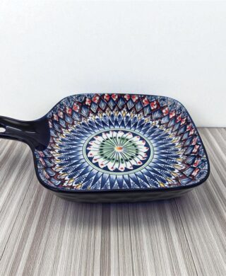 כלי הגשה מרובע עם ידיות צבעוני 3.5*16*22