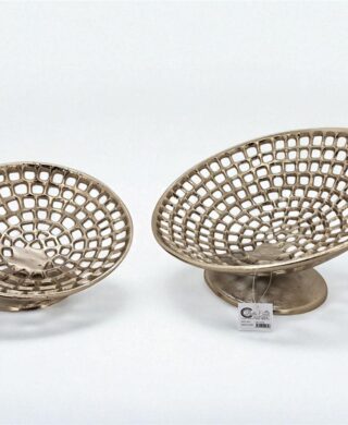 קערה אלכסונית עם רגל יציקת אלומיניום 14*25