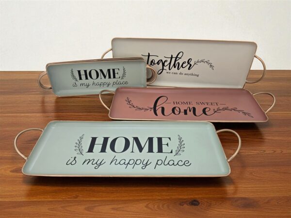 מגש מתכת אדום 5*16*35 HOME