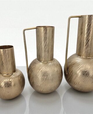 כד עם ידית זהב פסים 32*18