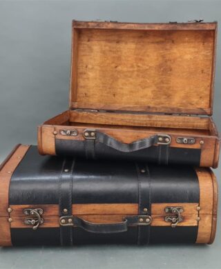 סט *2 מזוודה דמוי עור 16*30*45 סט *2 מזוודה דמוי עור 16*30*45