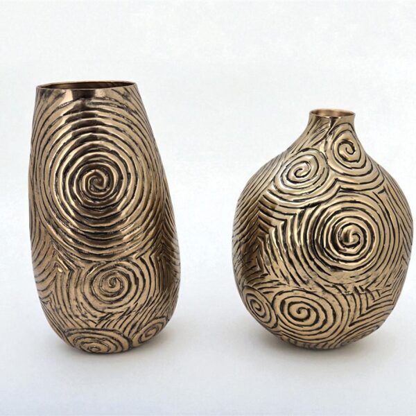 וזה ספירלה אובלית זהב עתיק 28*22