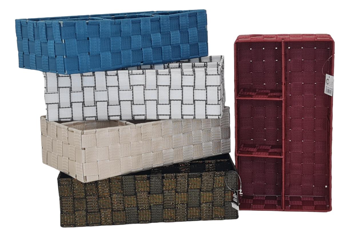 מגש מחולק רצועות 10*20*36 כחול