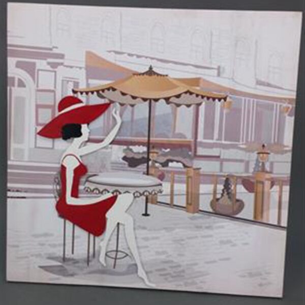 תמונה אישה מתכת 50*50