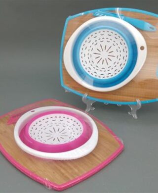 קרש חיתוך עם סכין ומסננת 30*38 קרש חיתוך עם סכין ומסננת 30*38