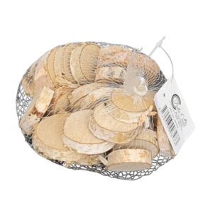 שקית חתיכות עץ עגולות 300 גר.