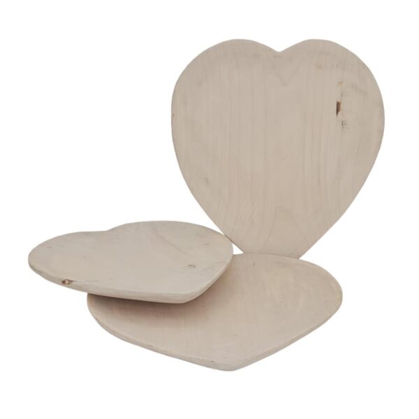 מגש "לב" עץ מגולף 34*36