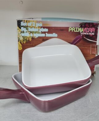 14114 סט *2 מחבת בישול מרובע RED