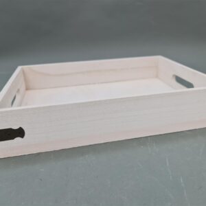 מגש עץ פינות מתכת 7*26*36